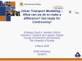 Urban Transport Modelling  PowerPoint PPT Presentation