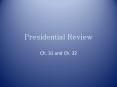 Presidential Review PowerPoint PPT Presentation