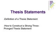 Thesis Statements