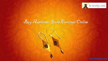 Gold Earrings Online Fashionably Yours