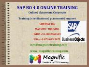 SAP BO(Business Object) 4.0 ONLINE TRAINING