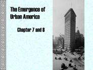 The Emergence of Urban America