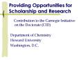 Providing Opportunities for Scholarship and Research PowerPoint PPT Presentation