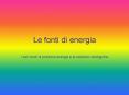 Le fonti di energia PowerPoint PPT Presentation