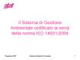 Il Sistema di Gestione Ambientale certificato ai sensi della norma ISO 14001/2004 PowerPoint PPT Presentation