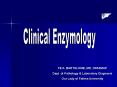Clinical Enzymology PowerPoint PPT Presentation