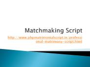 Matchmaking Script, Dating Script, Dating Software