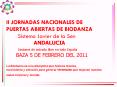 II JORNADAS NACIONALES DE PUERTAS ABIERTAS DE BIODANZA Sistema Javier de la Sen         ANDALUCIA Sesiones de entrada libre en toda Espa PowerPoint PPT Presentation