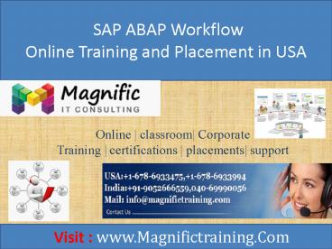 sap abap workflow online training in usa