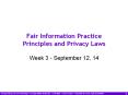 Fair Information Practice Principles and Privacy Laws PowerPoint PPT Presentation