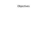 Objectives