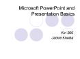 Microsoft PowerPoint and Presentation Basics PowerPoint PPT Presentation