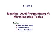 Machine-Level Programming V: Miscellaneous Topics