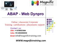 sap abap webdynpro online training