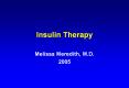 Insulin Therapy PowerPoint PPT Presentation