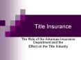 Title Insurance PowerPoint PPT Presentation