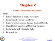 Fourier Transform and Spectra