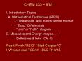 CHEM 433  PowerPoint PPT Presentation
