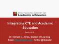 Integrating CTE and Academic Education PowerPoint PPT Presentation