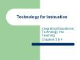 Technology for Instruction PowerPoint PPT Presentation