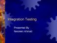 Integration Testing PowerPoint PPT Presentation