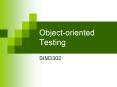Object-oriented Testing PowerPoint PPT Presentation