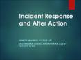 Incident Response and After Action PowerPoint PPT Presentation