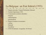 La Belgique: un Etat f