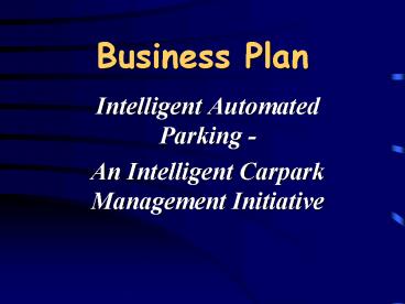 Business Plan