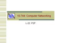 15-744: Computer Networking PowerPoint PPT Presentation