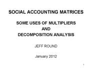 SOCIAL ACCOUNTING MATRICES