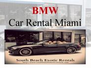 BMW Car for Rent - Miami
