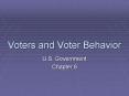 Voters and Voter Behavior PowerPoint PPT Presentation