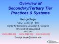 Overview of Secondary/Tertiary Tier Practices PowerPoint PPT Presentation