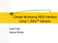Climate Monitoring WEB Interface Using 1_Wire PowerPoint PPT Presentation