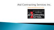 Atd Contracting services