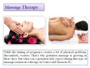 Massage Therapy Venice Florida