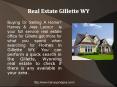 Real Estate Gillette WY PowerPoint PPT Presentation