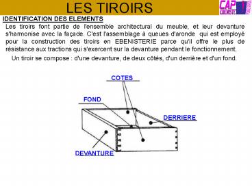 LES TIROIRS