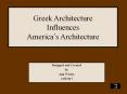 Greek Architecture Influences America PowerPoint PPT Presentation