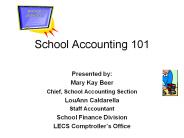 School Accounting 101