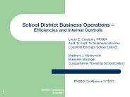 School District Business Operations 
