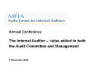 The Internal Auditor  PowerPoint PPT Presentation
