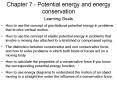 Chapter 7 - Potential energy and energy conservation PowerPoint PPT Presentation