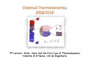 Chemical Thermodynamics 2018/2019