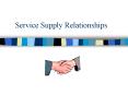 Service Supply Relationships PowerPoint PPT Presentation