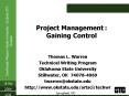 Project Management : Gaining Control PowerPoint PPT Presentation