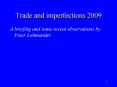 Trade and imperfections 2009 PowerPoint PPT Presentation