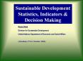 Sustainable Development Statistics, Indicators PowerPoint PPT Presentation