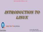 introduction to linux -quontra solutions